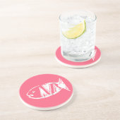 artdecovis nr . 4 zandsteen onderzetter (Zijkant)