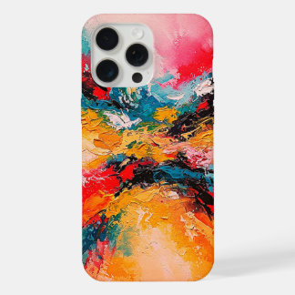 Arte Abstracto Colorido iPhone 15 Pro Max Case