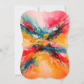 Arte Abstracto Colorido Kaart (Voorkant)