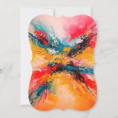 Arte Abstracto Colorido Kaart (Achterkant)
