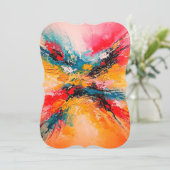 Arte Abstracto Colorido Kaart (Staand voorkant)