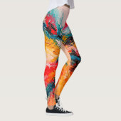 Arte Abstracto Colorido Leggings (Rechts)