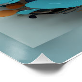 Arte Abstracto Marino Profundidad Azul Perfect Poster (Hoek)