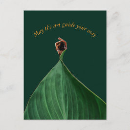 Arte Botânica "May the art guide your way" Briefkaart