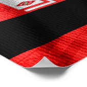 Arte Camisa Flamengo (Romário) 1996 Poster (Hoek)