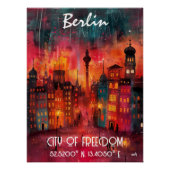 Arte Contemporáneo Berlín: Ciudad de la Libertad Perfect Poster (Voorkant)