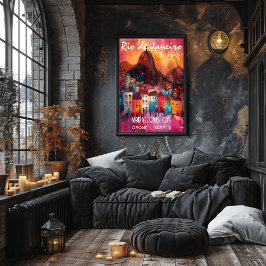 Arte Contemporáneo de Rio de Janeiro vibrante. Perfect Poster