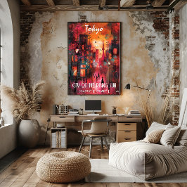 Arte Contemporáneo Tokio: La Ciudad Sol Naciente Perfect Poster