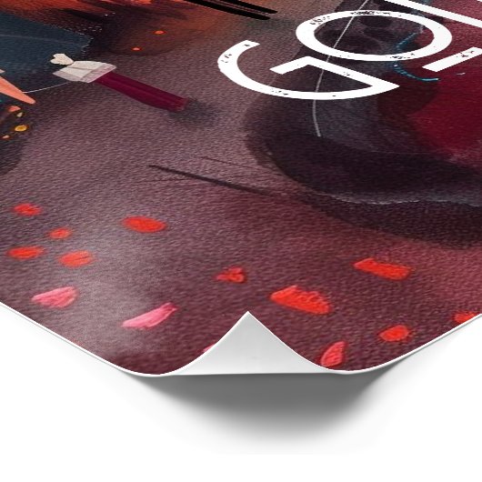 Arte Contemporáneo Vibrante de San Francisco Perfect Poster (Hoek)