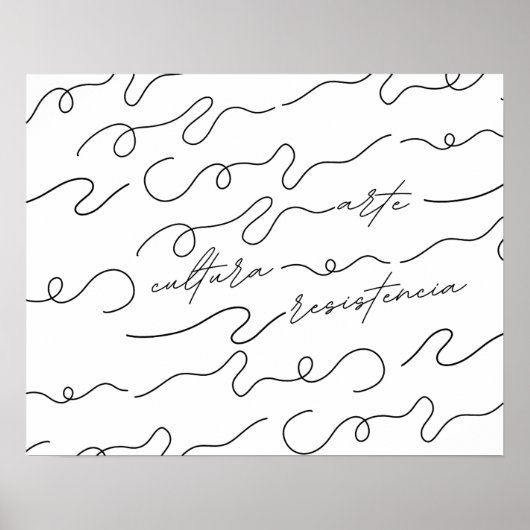 Arte, Cultura, Resistencia Poster (Voorkant)