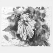 Arte de pintura con flor fleece deken (Voorkant (Horizontaal))