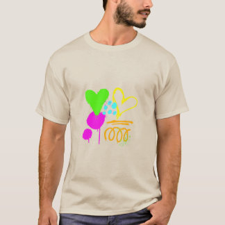 Arte em tintas t-shirt