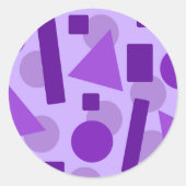 Arte Geométrico Ronde Sticker (Voorkant)