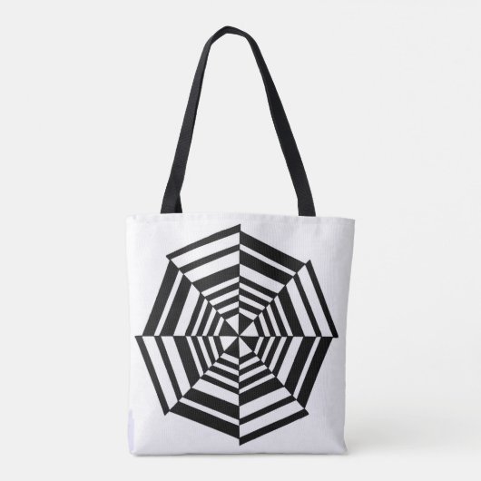 Arte óptica tote bag (Achterkant)