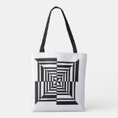 Arte óptica tote bag (Achterkant)