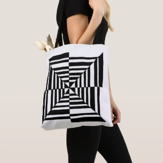 Arte óptica tote bag