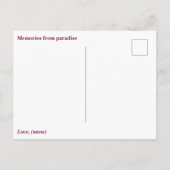 Arte Vespa Arquitetura "Memories from Paradise" Briefkaart (Achterkant)