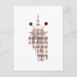 Arte Vespa Arquitetura "Memories from Paradise" Briefkaart