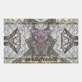 artefacten dogfacing gemaskerde gids rechthoekige sticker (Voorkant)