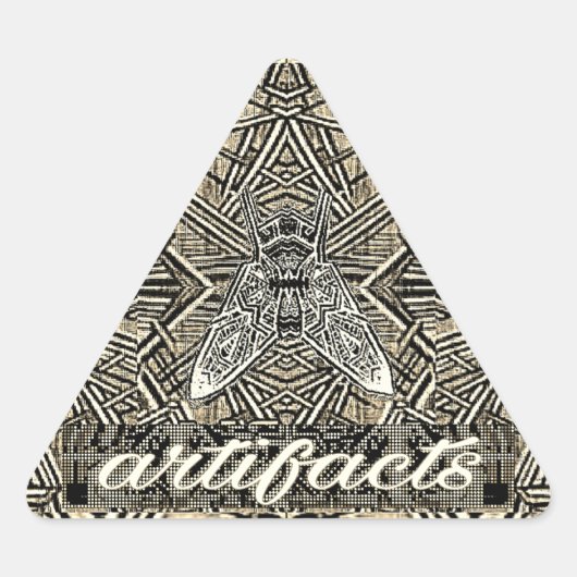Artefacten - Driehoekige vlieg Sticker (Voorkant)