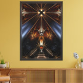 Arteknyia Fantasy Fractal Art Compositie Canvas Afdruk (Insitu (Woonkamer))