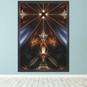 Arteknyia Fantasy Fractal Art Compositie Canvas Afdruk (Insitu (Houten vloer))