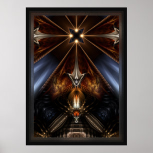 Arteknyia Fantasy Fractal Art Compositie Poster