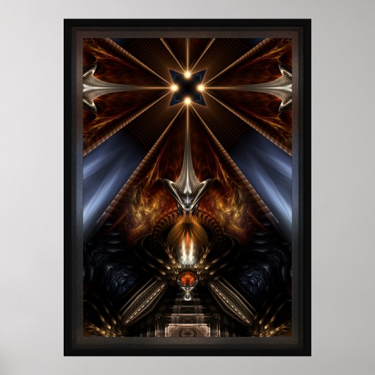 Arteknyia Fantasy Fractal Art Compositie Poster (Voorkant)