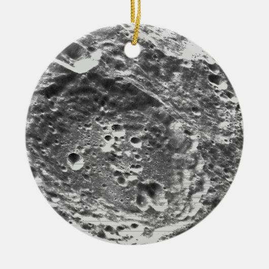 Artemis 1 Moon Mission Lunar Afbeelding Keramisch Ornament (Voorkant)