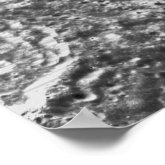 Artemis 1 Moon Mission Lunar Afbeelding Poster (Hoek)