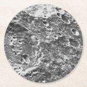 Artemis 1 Moon Mission Lunar Afbeelding Ronde Kartonnen Onderzetter (Voorkant)