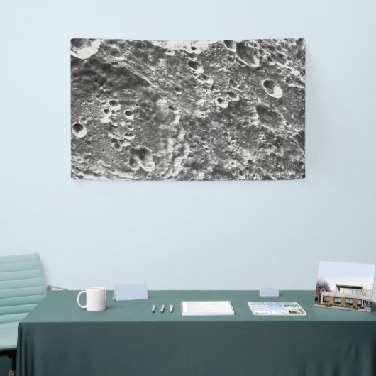 Artemis 1 Moon Mission Lunar Afbeelding Spandoek (Beurs)