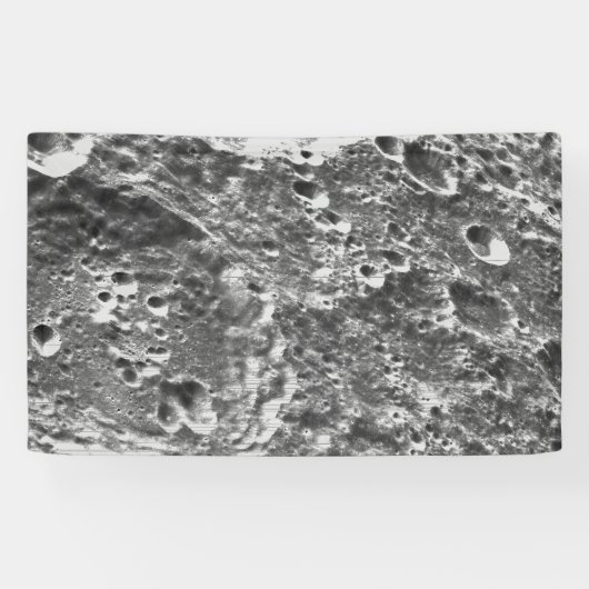 Artemis 1 Moon Mission Lunar Afbeelding Spandoek (Horizontaal)
