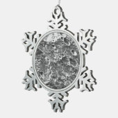 Artemis 1 Moon Mission Lunar Afbeelding Tin Sneeuwvlok Ornament (Rechts)