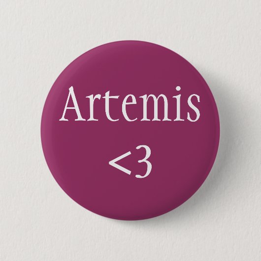 Artemis <3 Godin of Hunting Ronde Button 5,7 Cm (Voorkant)