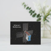 Artemis BioSentinel CubeSat Briefkaart (Staand voorkant)