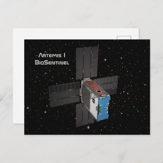Artemis BioSentinel CubeSat Briefkaart (Voorkant / Achterkant)