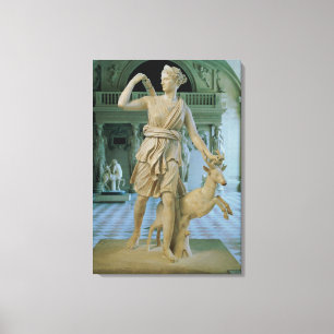 Artemis de Huntress Canvas Afdruk