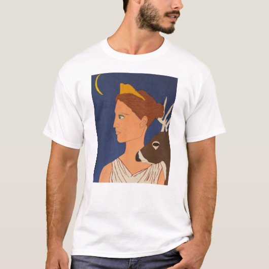 Artemis: De moon Goddess T-shirt (Voorkant)
