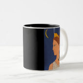 Artemis: De moon Goddess Tweekleurige Koffiemok (Voorkant rechts)