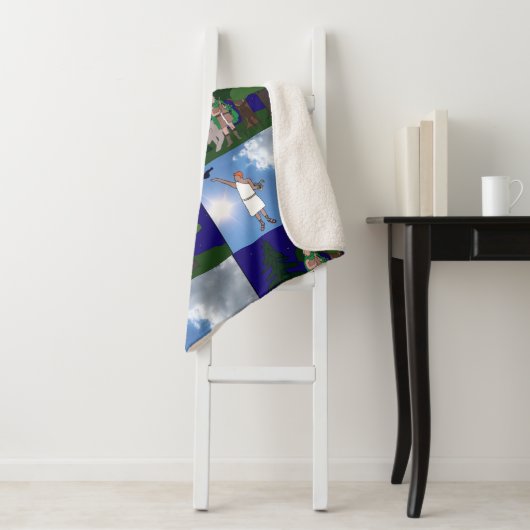 Artemis en Apollo deken (In situ)