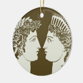 Artemis en Apollo Keramisch Ornament (Links)