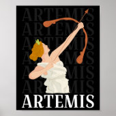Artemis Godin van de jacht en de maan Griekse myth Poster (Voorkant)