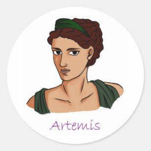 Artemis - Griekse godin Ronde Sticker