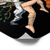 Artemis Griekse godin van de jacht op het oude Gri Poster (Hoek)