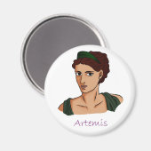Artemis - Griekse godin van de Moon magnet (Voorkant / Achterkant)