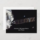 Artemis I Tussen Aarde en Maan Briefkaart (Voorkant / Achterkant)