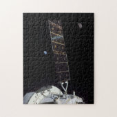 Artemis I Tussen Aarde en Maan Legpuzzel (Verticaal)