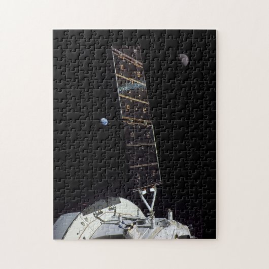 Artemis I Tussen Aarde en Maan Legpuzzel (Verticaal)