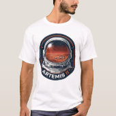 Artemis II Astronaut Missie Patch T-Shirt - Mars (Voorkant)